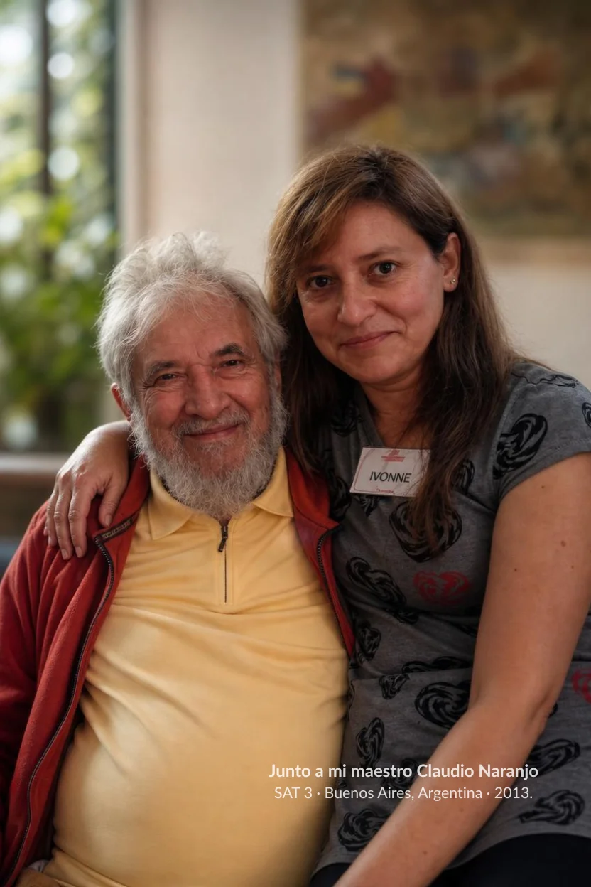 Claudio Naranjo e Ivonne Rojas en Buenos Aires SAT 3